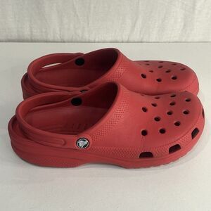 Crocs Unisex Classic Clogs Adult Red Womens Size 10 US ~ Mens Size 8 US